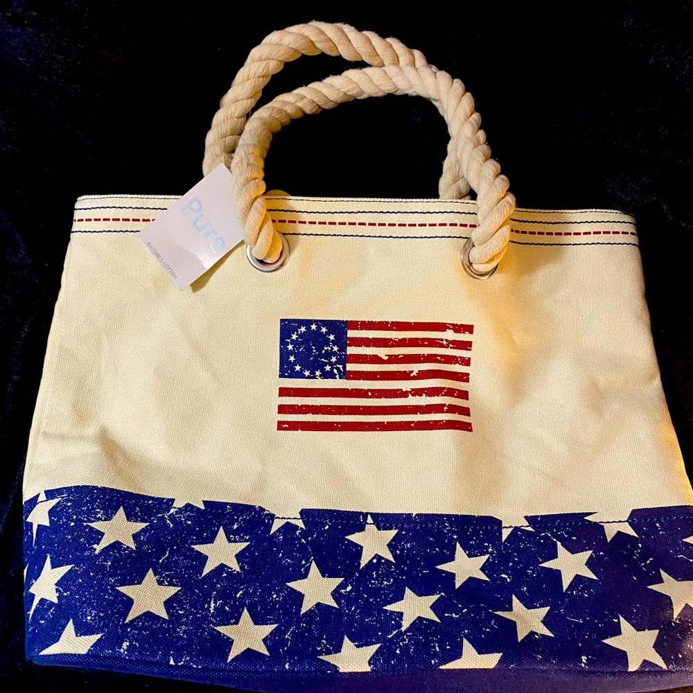 American flag Tote Bag